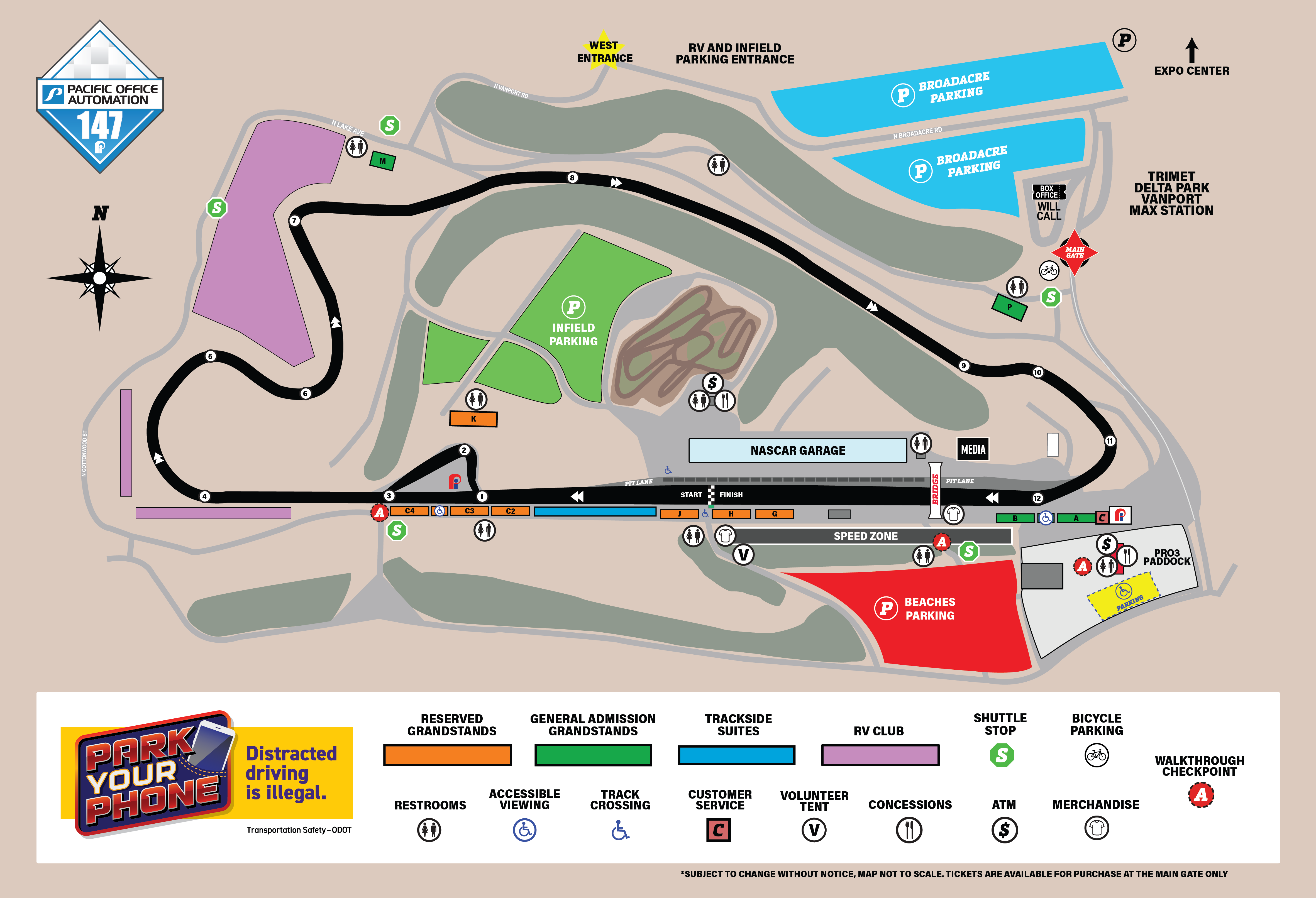 NASCAR Xfinity Series Festival Map