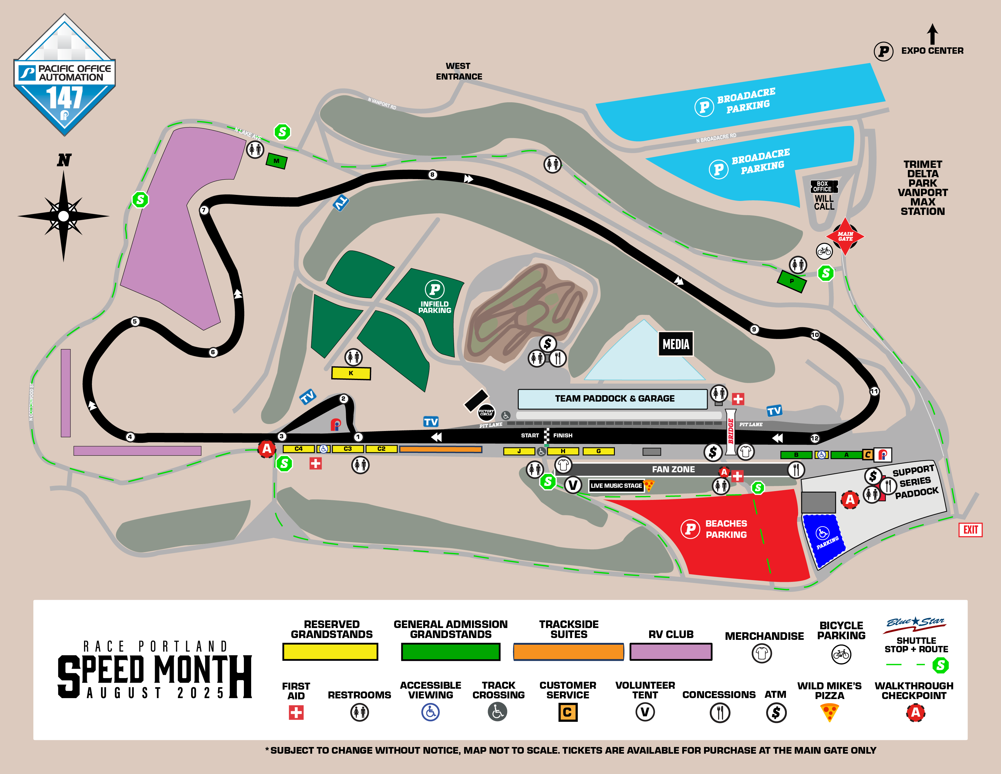 NASCAR Festival Map