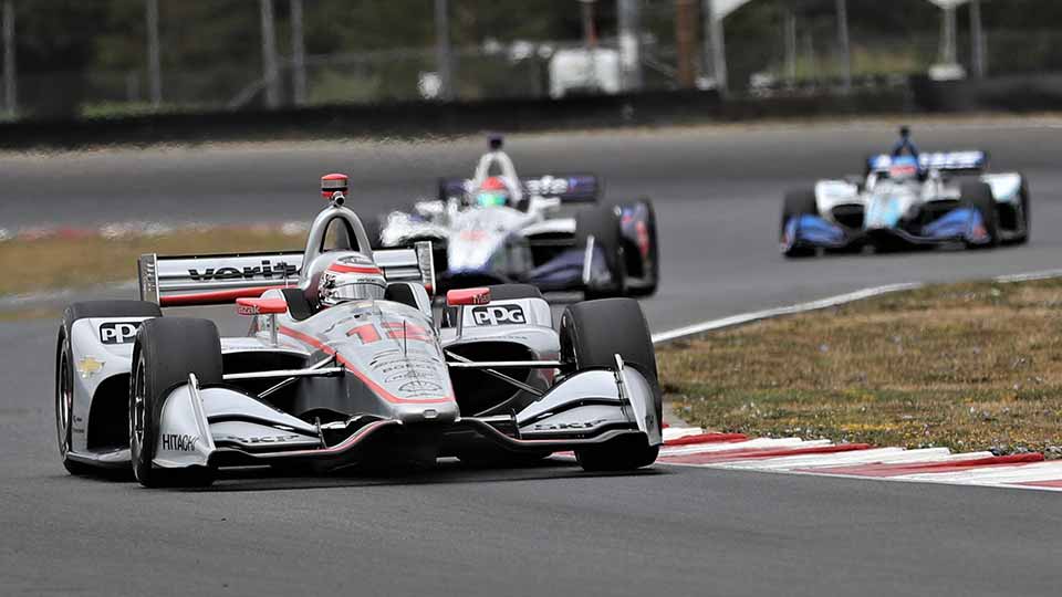 Will Power races through Portland International Raceway