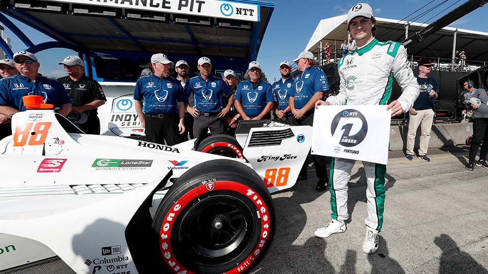 Colton Herta Qualifies in 1st at the Grand Prix of Portland