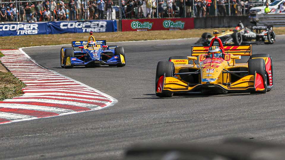 Indy Cars on track at the Grand Prix of Portland
